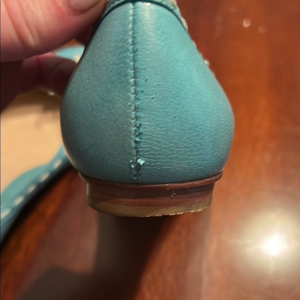 2/$30 Turquoise Ruched Flats - Picture 7 of 7